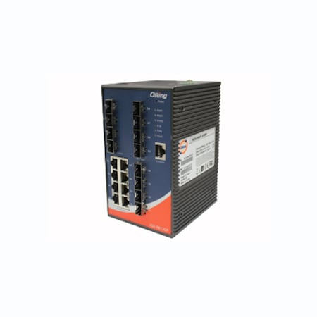 Oring Networking Industrial 20-port managed Ethernet switch w/ 8x RJ45+ 12x SFP IGS-9812GP